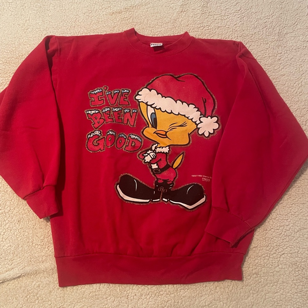 Vintage 1994 Warner Brothers Tweet Bird Crewneck Size Mens XL 

#looneytoons